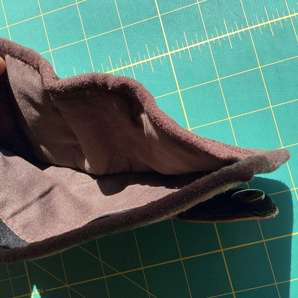 New Guatemalan Import Leather Suede Fabric Wallet Boho Travel Hippie Gifts Art